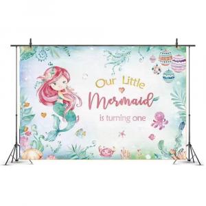 Clearance! Photography Backdrop Photo Background Mermaid 2m*1.5m