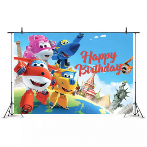 Clearance!Photography Backdrop Photo Background Super Wings  2m*1.5m