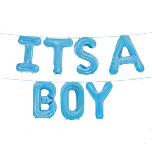 Clearance! Foil Letter Balloon Its a Boy